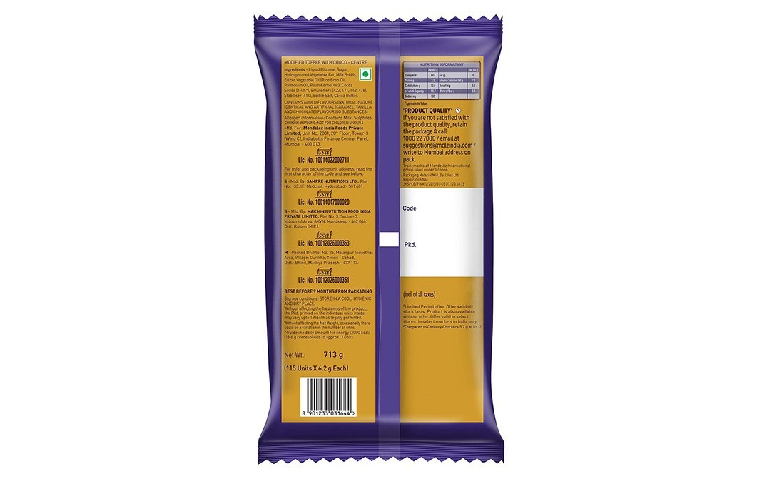 Cadbury Choclairs Gold    Pack  713 grams